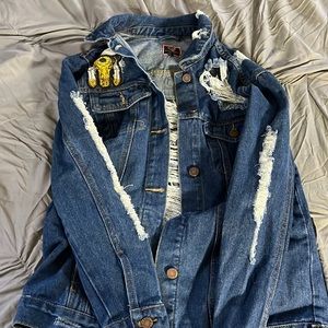 Distressed Jean jacket